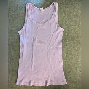 J. Crew ribbed tank, lavender, size medium.